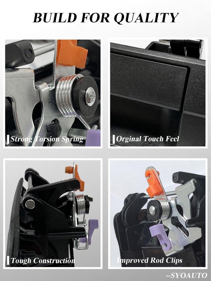 SYOAUTO Tailgate Handle for 2007-2013 Toyota Tundra Liftgate Latch Handle with Keyhole Replaces# 69090-0C040  690900C040  81213 - Image 4